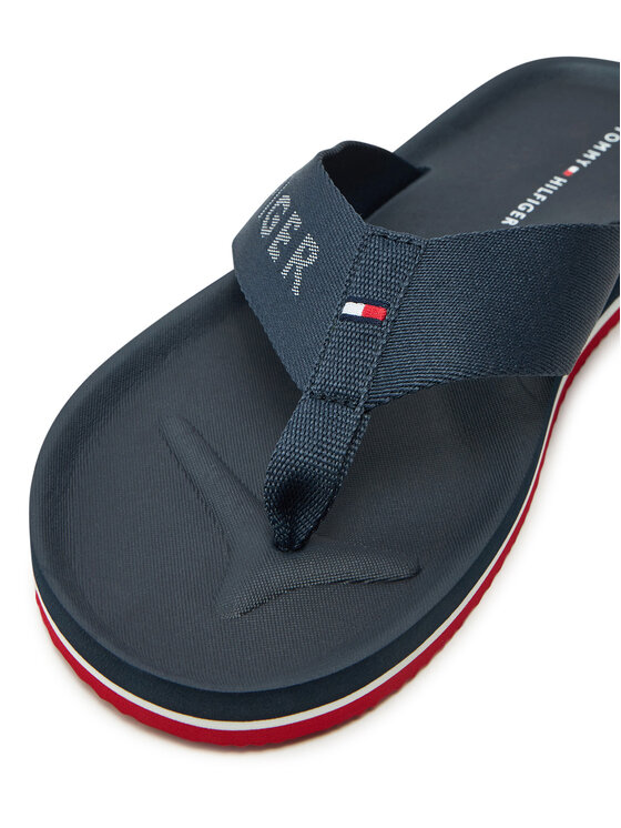 Tommy Hilfiger Tommy Hilfiger Japonke Comfort Hilfiger Beach Sandal FM0FM05341 Mornarsko modra