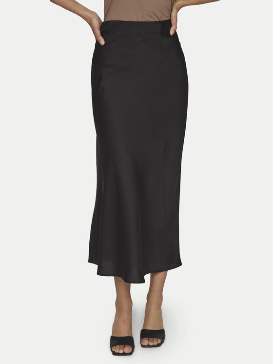 Vila Gonna midi Elliette 14084182 Nero Regular Fit, taglia : 44