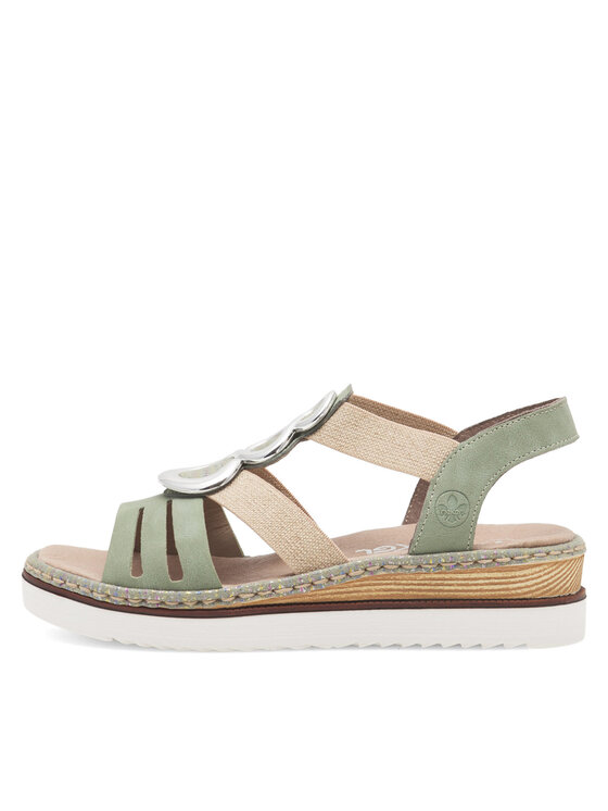 Rieker Rieker Sandalen 679L4-52 Grün