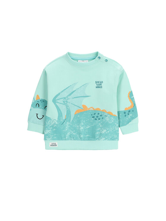 Coccodrillo Coccodrillo Суитшърт WC5143101DBN Зелен Regular Fit