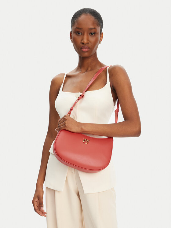 PINKO PINKO Torebka Half Moon Mini Fl 102790 A0F1 Koralowy