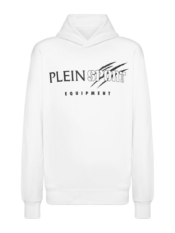 Plein Sport Plein Sport Bluza 13111 Biały Regular Fit