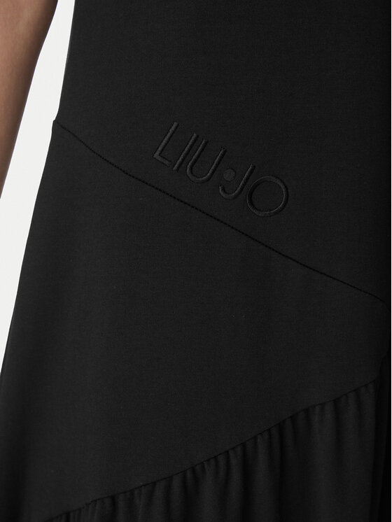 Liu Jo Sport Liu Jo Sport Ikdienas kleita TA6237 J3855 Melns Relaxed Fit