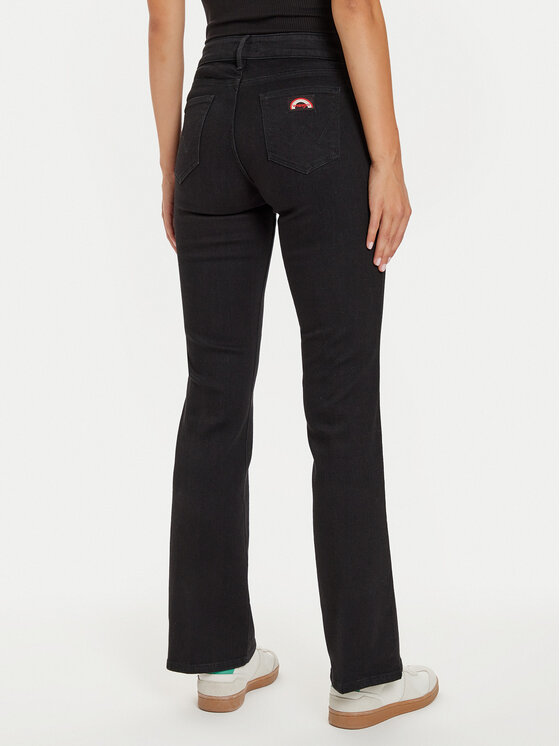 Wrangler Wrangler Τζιν 112127840 Μαύρο Flare Fit