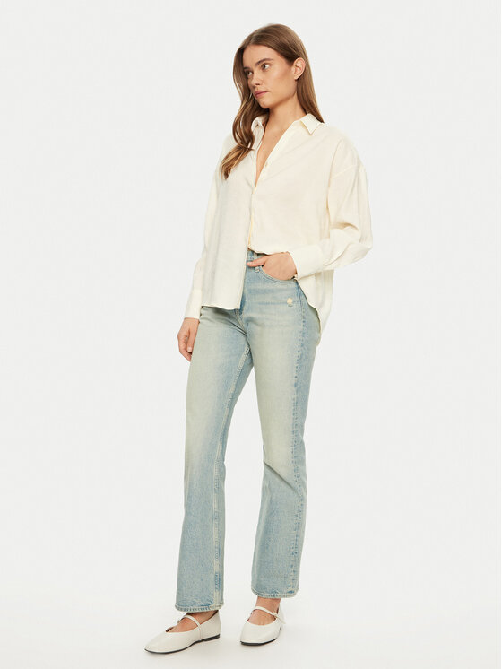 Vero Moda Vero Moda Koszula Queeny 10289349 Écru Regular Fit