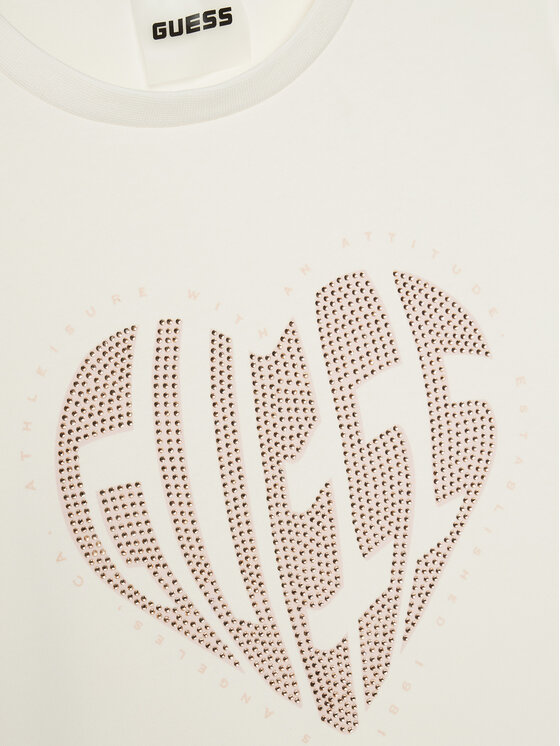 Guess Guess T-krekls J5RI46 J1314 Écru Regular Fit