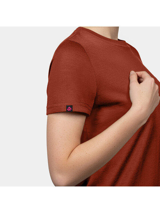 Alpinus Alpinus T-Shirt Otago Czerwony Regular Fit