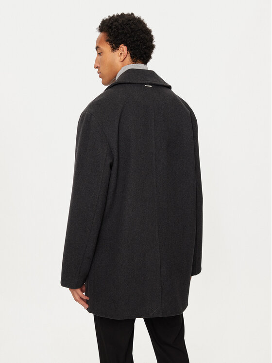 Michael Kors Michael Kors Вовняне пальто CF42083BQA Сірий Oversize