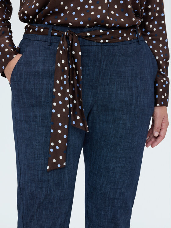 Fiorella Rubino Fiorella Rubino Spodnie materiałowe P842L002403N034 Niebieski Regular Fit