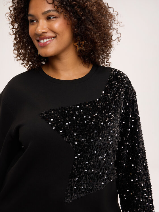 Fiorella Rubino Fiorella Rubino Bluza G807L009317N033 Czarny Regular Fit