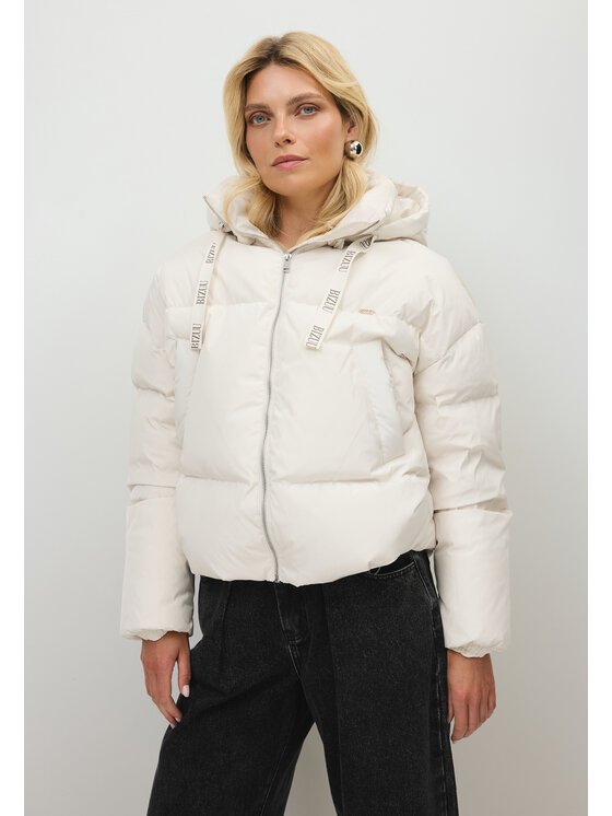 BIZUU BIZUU Kurtka puchowa YOKO PUFFER WINTER JACKET Biały Standard Fit