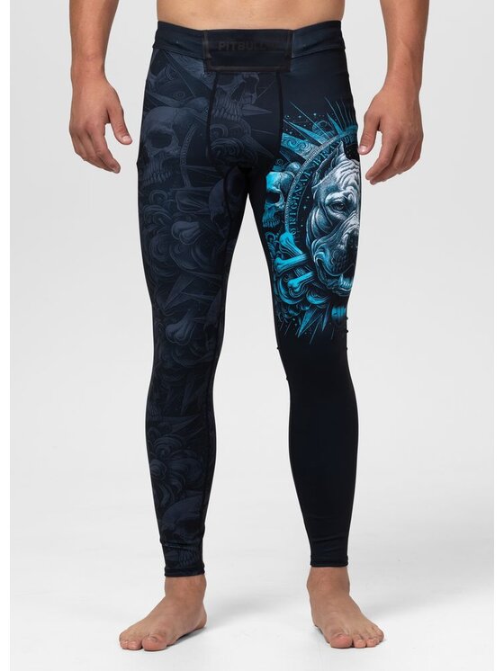 PITBULL PITBULL Legginsy PITBULL WORLD Czarny Regular Fit