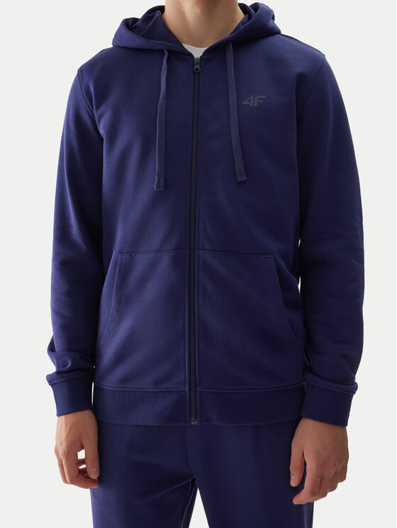 4F 4F Pulóver 4FWSS24TSWSM0951 Sötétkék Regular Fit