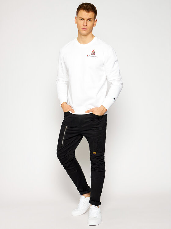 Champion Felpa SUPER MARIO BROS.™ Anniversary 216869 Bianco Regular Fit •  Modivo.it