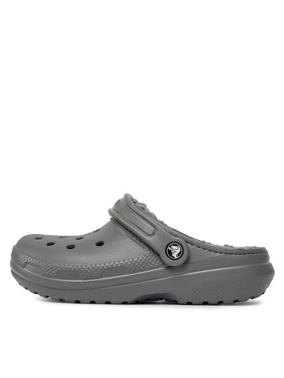 Crocs Crocs Pantoletten Classic Lined Clog 203591 Grau