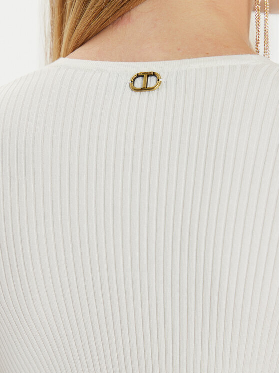 TWINSET TWINSET Пуловер 242TT3023 Екрю Slim Fit
