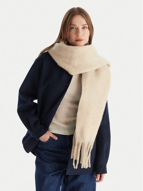 Calvin Klein Calvin Klein Зимен шал Emblem Brushed LV04D8069G Бежов