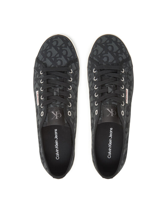 Calvin Klein Jeans Calvin Klein Jeans Гуменки Ess Vulc Low Mg Cv Mono YM0YM01368 Черен