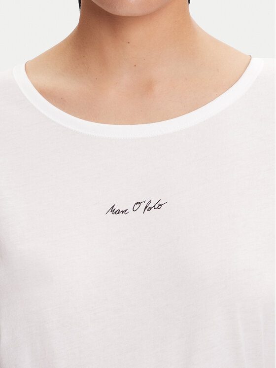 Marc O'Polo Marc O'Polo T-krekls 506 2067 51431 Balts Regular Fit