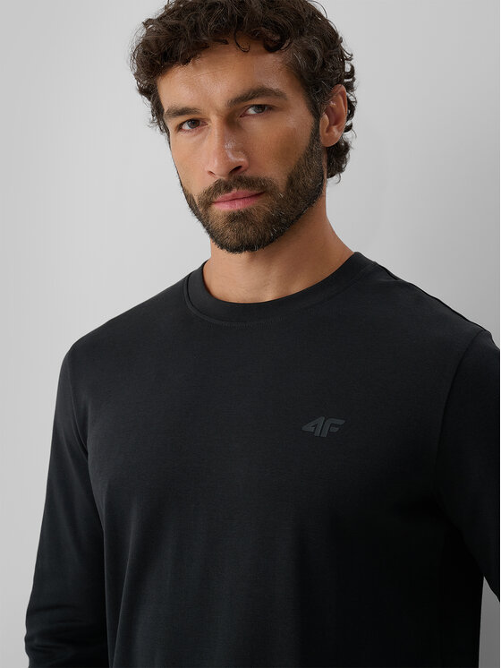 4F 4F Longsleeve casual Szary ciemny Regular Fit