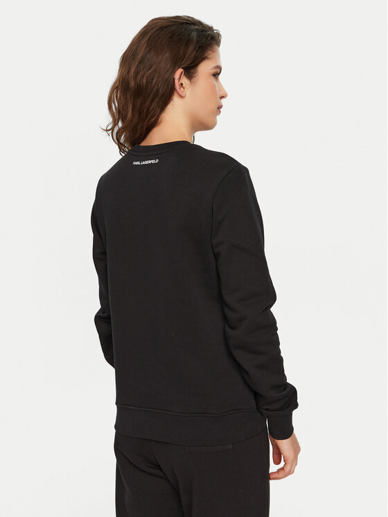 KARL LAGERFELD KARL LAGERFELD Μπλούζα A1W20014 Μαύρο Regular Fit