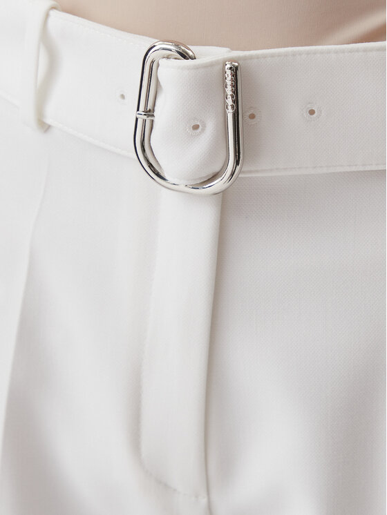 HUGO HUGO Pantaloni di tessuto 50537602 Bianco Flare Fit