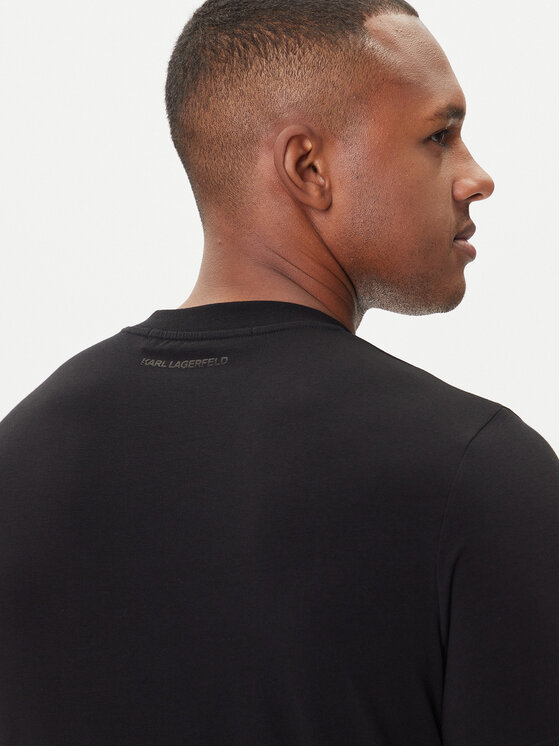 KARL LAGERFELD KARL LAGERFELD T-särk 755032 554221 Must Regular Fit