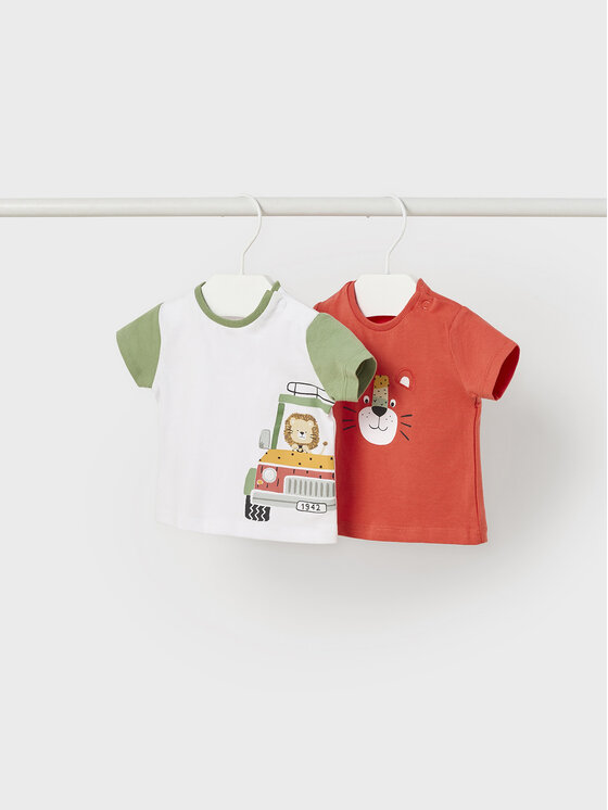 Mayoral Mayoral T-särkide komplekt 1002 Värviline Regular Fit