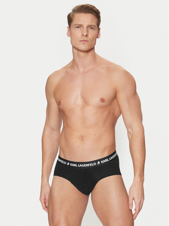 KARL LAGERFELD KARL LAGERFELD Set od 3 para muških slip gaća A1M47152 Crna