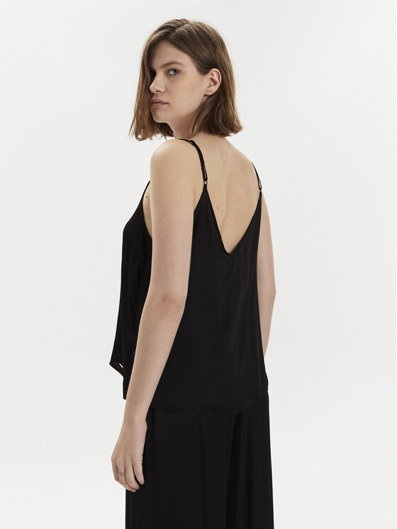 Gaudi Gaudi топ 411FD45029 Черен Relaxed Fit