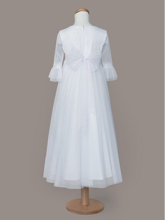 SLY SLY Sukienka 4SM-02A Biały Comfortable Fit