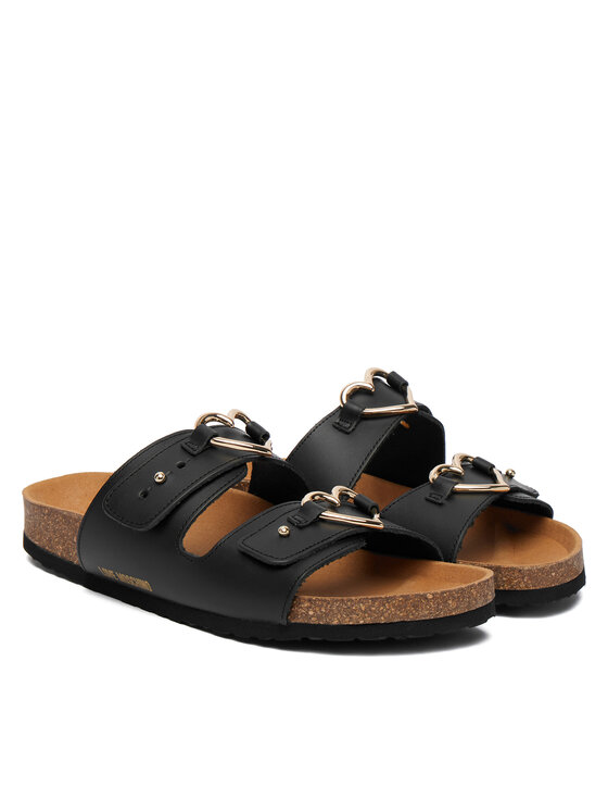 LOVE MOSCHINO LOVE MOSCHINO Şlapi JA28173G0OIA0000 Negru