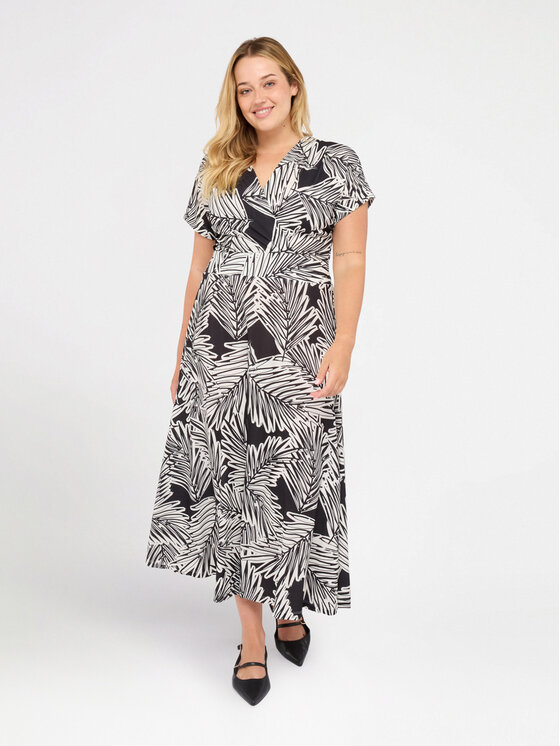 Fiorella Rubino Fiorella Rubino Sukienka codzienna 7006L001172N0Z3 Czarny A-Line Fit