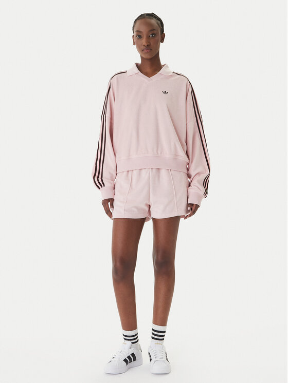 adidas adidas Mikina Terry Towel KD1400 Ružová Oversize