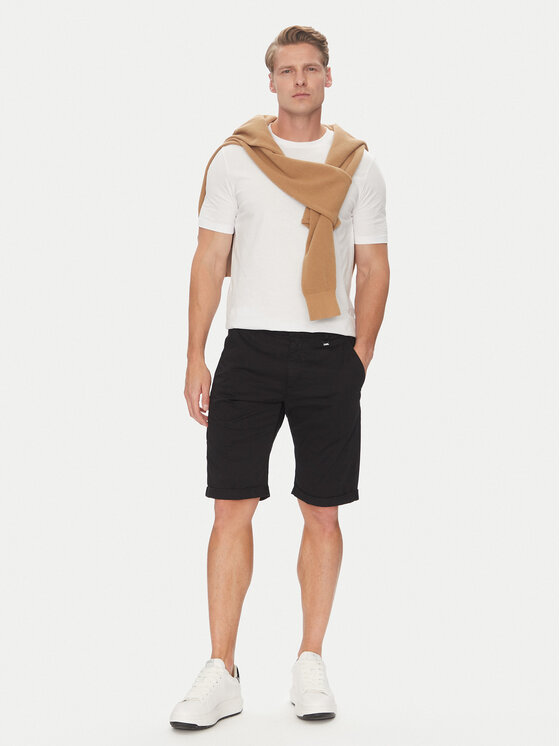 KARL LAGERFELD KARL LAGERFELD Szorty materiałowe 265812 552829 Czarny Regular Fit