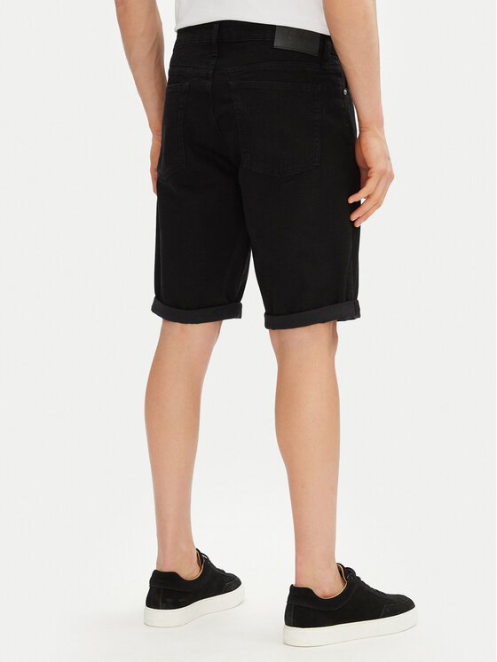 Calvin Klein Jeans Calvin Klein Jeans Pantaloni scurți de blugi J30J327514 Negru Slim Fit