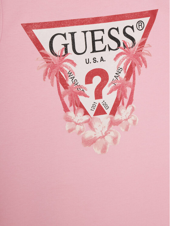 Guess Guess Každodenní šaty J4RK38KA6W4 Růžová Regular Fit