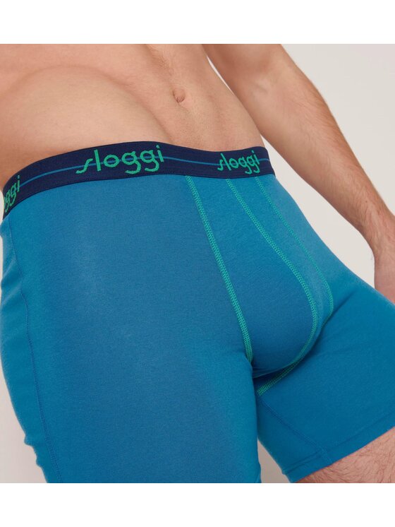 Triumph Triumph Bokserki sloggi men Start Short C2P box Niebieski Slim Fit
