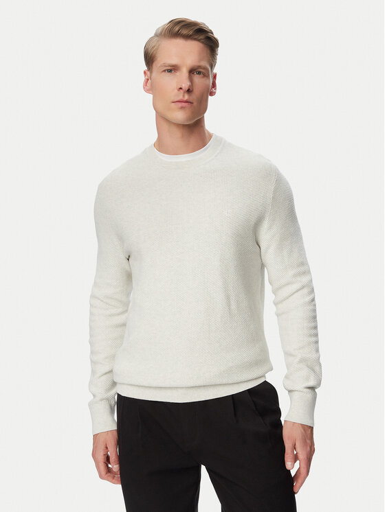 Calvin Klein Calvin Klein Sveter LV04LF304G Sivá Regular Fit