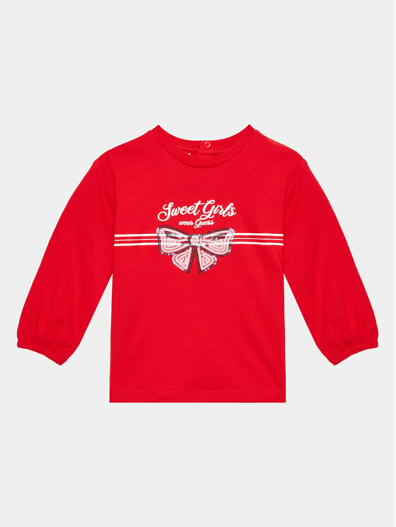 Guess Guess Komplet majica in kratke hlače A3YG15 KA6W4 Rdeča Regular Fit