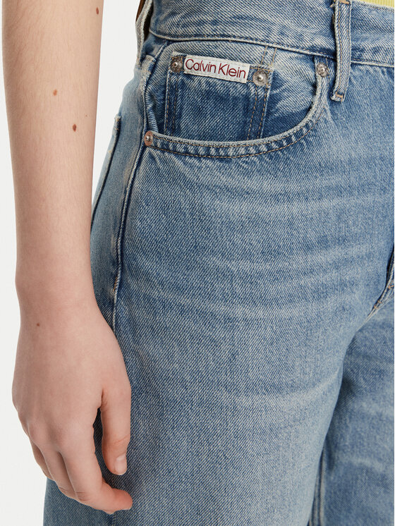 Calvin Klein Jeans Calvin Klein Jeans Traperice J20J225604 Plava Straight Fit