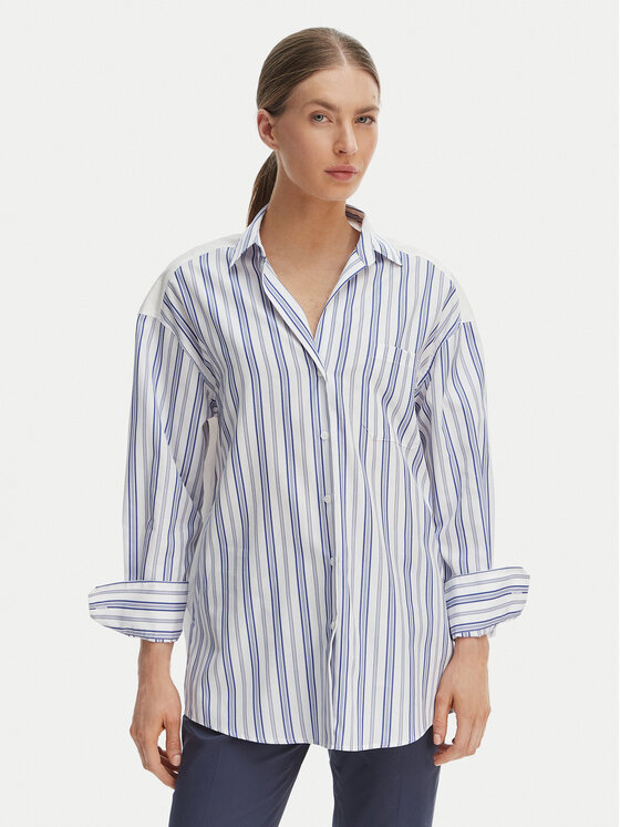 Weekend Max Mara Cămașă Tessile 2615111012 Albastru Regular Fit