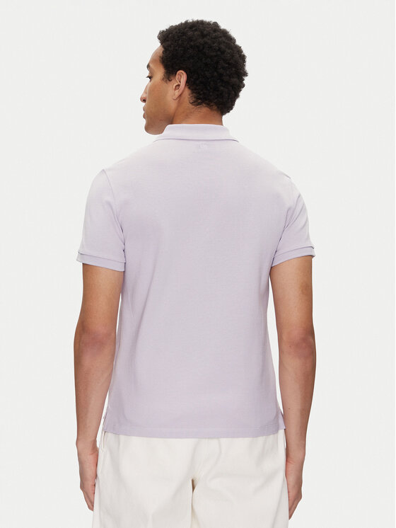 AMI Paris AMI Paris Polo HPL060.760 Fioletowy Regular Fit