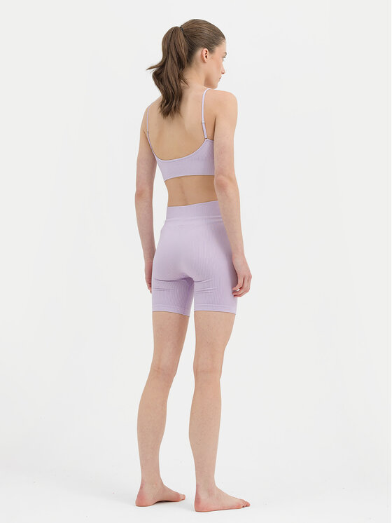 4F 4F Αθλητικό σορτς 4FWSS24TFSHF498 Μωβ Slim Fit
