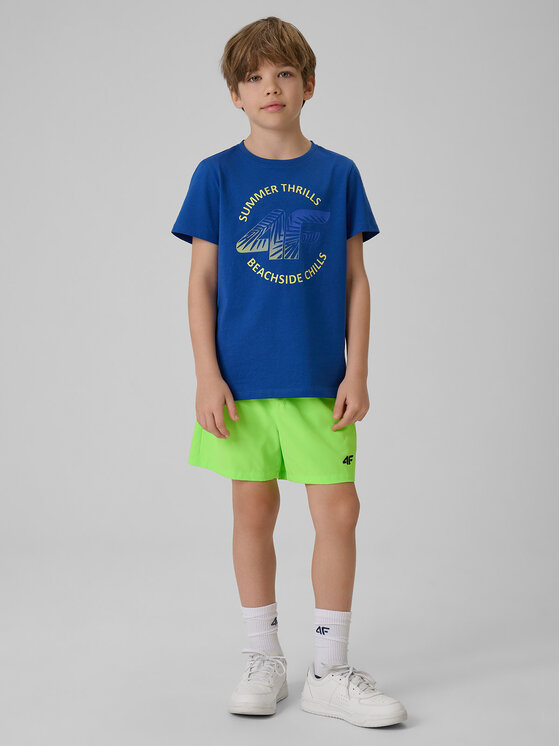 4F 4F T-Shirt BEACHSIDE CHILL Niebieski Loose Fit