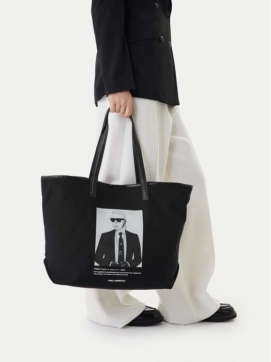 KARL LAGERFELD KARL LAGERFELD Ročna torba B1W50059 Črna