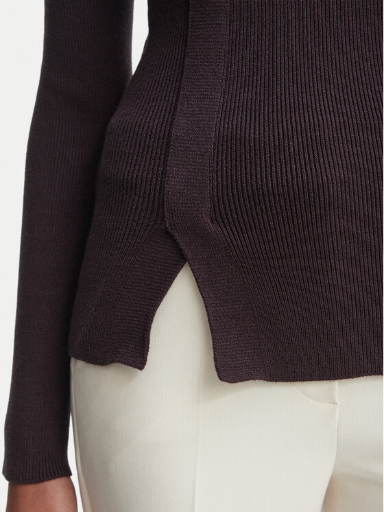 Rinascimento Rinascimento Džemperis CFM0012355003 Tumši brūna Slim Fit