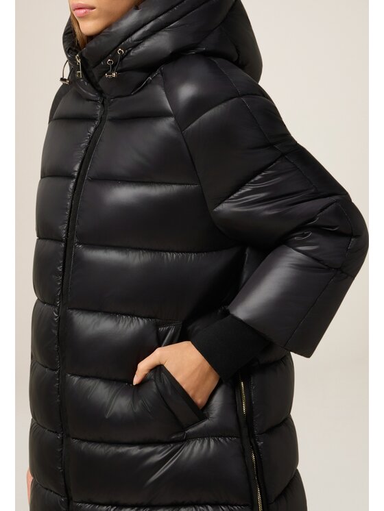 Oltre Oltre Kurtka puchowa F001J000213N033 Czarny Baggy Fit