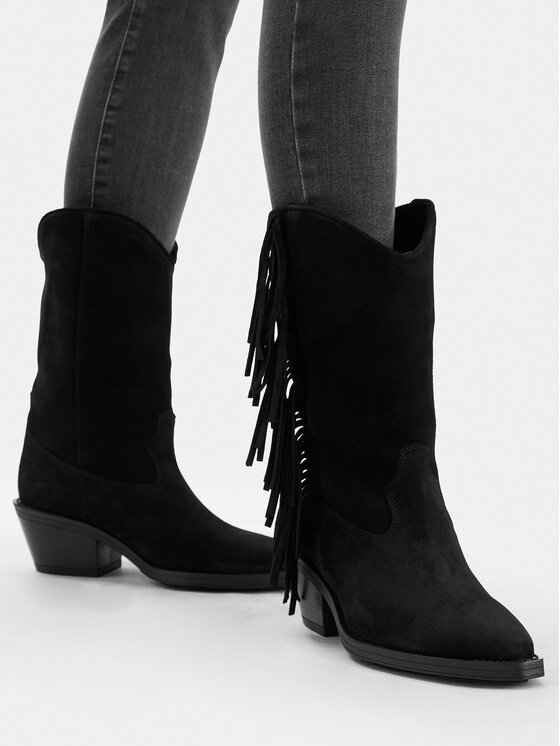 Badura Badura Cizme și botine cowboy EO-CHANA-5036 Negru