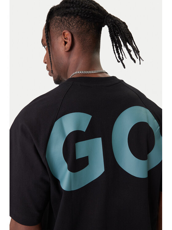 HUGO HUGO T-shirt Nalftee 50552485 Nero Loose Fit